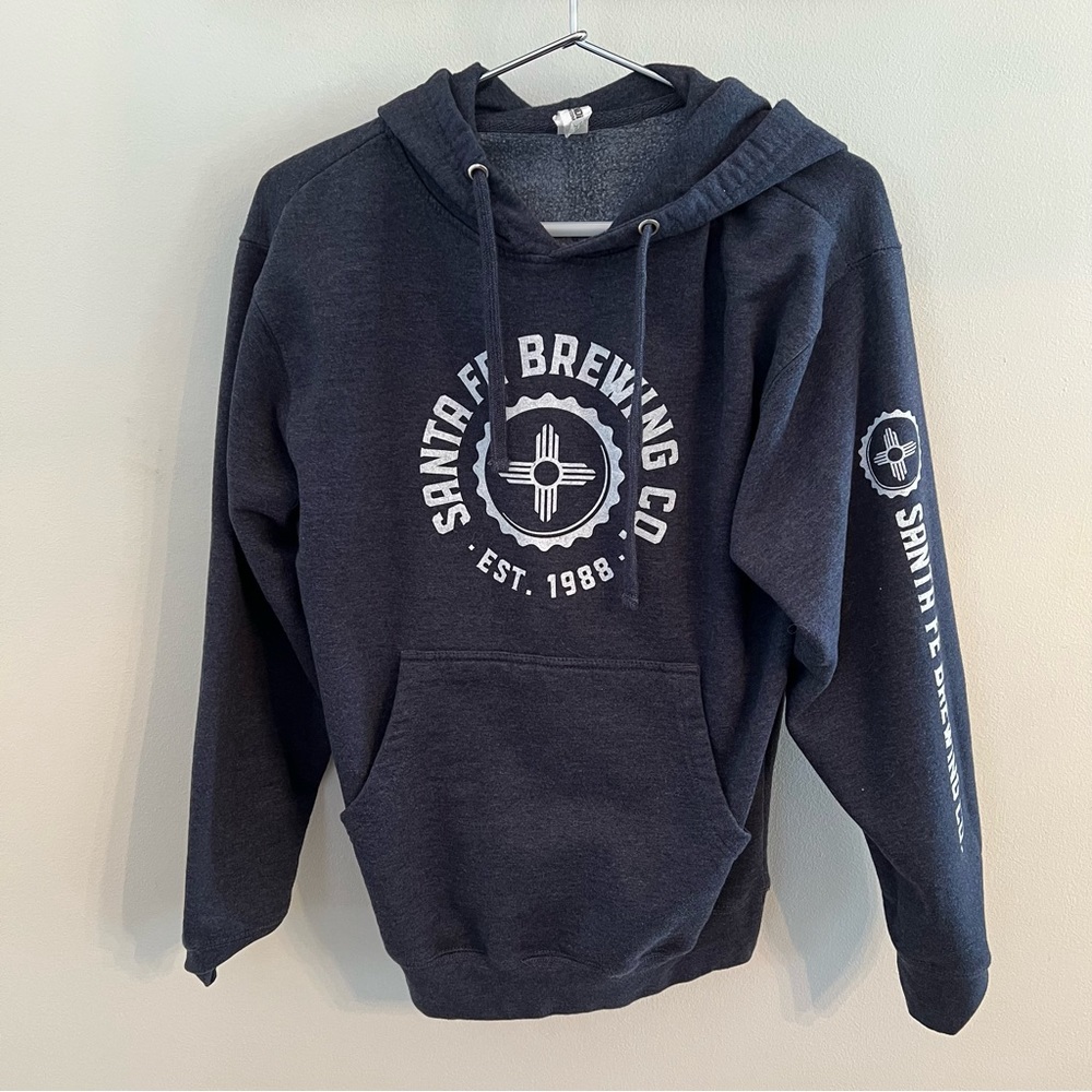 Independent Trading Company Women’s Blue Santa Fe Brewing Co. Hoodie Size Small